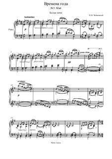 Nr.5 Mai (Weisse Nächte): Für Klavier by Pjotr Tschaikowski