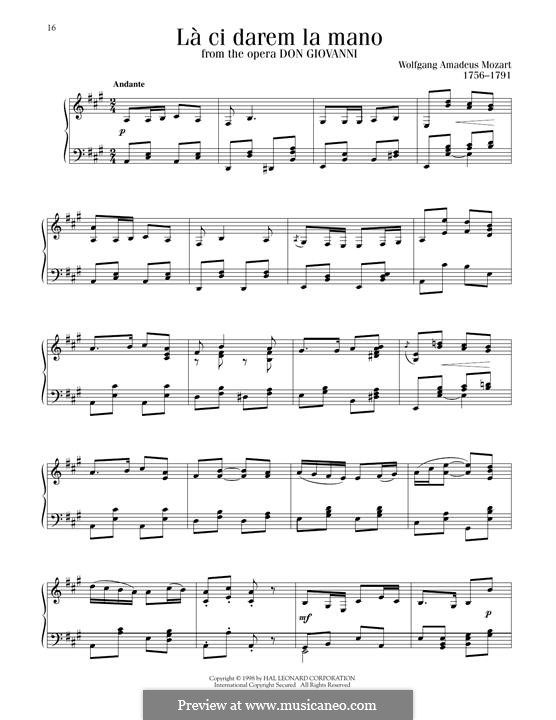 Reich mir die Hand, mein Leben: Für Klavier by Wolfgang Amadeus Mozart