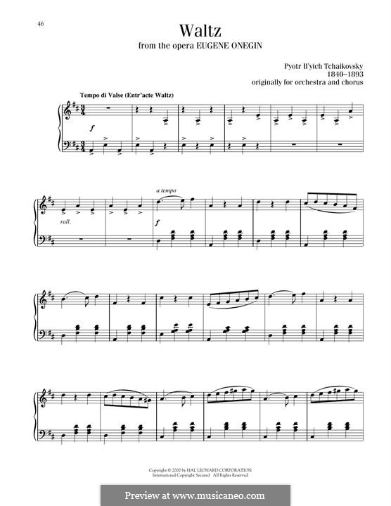 Nr.8 Walzer: Für Klavier by Pjotr Tschaikowski