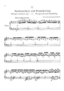Sechs Fantasiestücke, Op.52: Nr.5 by Moritz Moszkowski