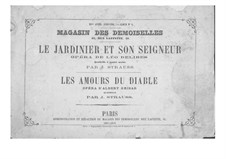 Zwei Quadrillen über Themen aus 'Le jardinier et son seigneur' von Delibes und 'Les amours du Diable' von Grisar: Zwei Quadrillen über Themen aus 'Le jardinier et son seigneur' von Delibes und 'Les amours du Diable' von Grisar by Isaac Strauss
