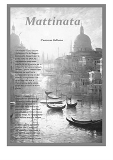 Mattinata: For tenor and piano by Ruggero Leoncavallo