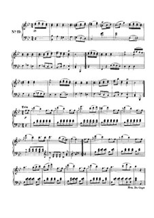 Zwanzig Menuette, D.41: No.19 by Franz Schubert