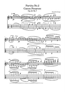 Partita No.2: Canon Pesaroso, Op.24 No.7 by Beautiful things Martínez