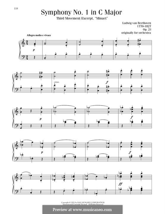 Fragmente: Movement III (Excerpt), for piano by Ludwig van Beethoven
