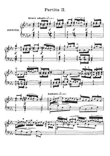 Partita für Tasteninstrument Nr.2 in c-Moll, BWV 826: Teil I by Johann Sebastian Bach