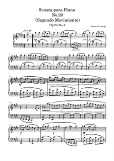 Sonata para Piano No.20, Op.25 No.1: Segundo Movimiento by Beautiful things Martínez