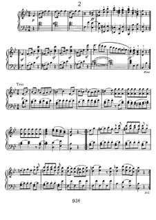 Zwölf Menuette, WoO 7: Nr.2 by Ludwig van Beethoven