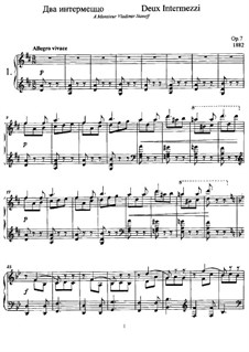 Two Intermezzi, Op.7: Nr.1 by Anatoli Ljadow
