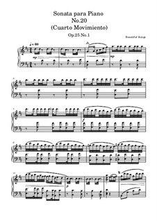 Sonata para Piano No.20, Op.25 No.1: Cuarto Movimiento by Beautiful things Martínez