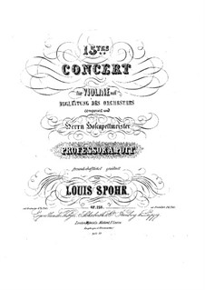 Konzert für Violine und Orchester Nr.15 in a-Moll, Op.128: Konzert für Violine und Orchester Nr.15 in a-Moll by Louis Spohr