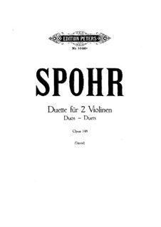 Duett für zwei Violinen, Op.148: Violinstimme II by Louis Spohr