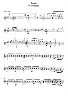 Vier brillante Rondo, Op.2: Rondo Nr.2. Andante by Dionisio Aguado