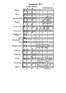 Sinfonie No.7, Op.45: Vollpartitur by Niels Wilhelm Gade