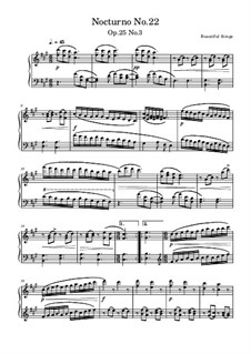 Nocturno No.22, Op.25 No.3: Nocturno No.22 by Beautiful things Martínez