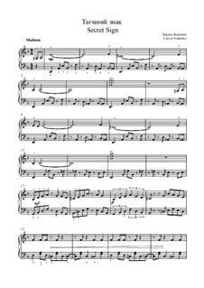 The Secret Sign: Für Klavier by Larisa Ivanenko