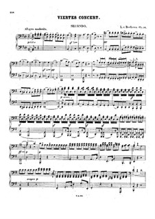 Vollständiger Konzert: Version für Klavier, vierhändig by Ludwig van Beethoven