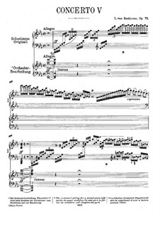 Vollständiger Konzert: Version für zwei Klaviere, vierhändig by Ludwig van Beethoven