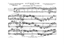 Leonore. Ouvertüre No.1, Op.138: Version für Klavier by Ludwig van Beethoven