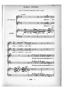 Arianna: Akt II, Szenen 8-10 – Klavierauszug mit Singstimmen by Benedetto Marcello