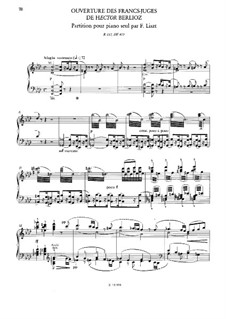 Les francs-juges. Overture, H.23 Op.3: Für Klavier by Hector Berlioz