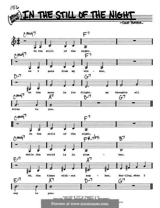 In the Still of the Night: Low Voice by Cole Porter