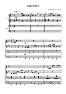 Wellerman: Für Klavier, vierhändig by folklore