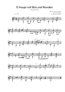 O Haupt Voll Blut Und Wunden Von H.L. Hassler - Noten Auf MusicaNeo