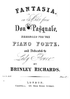 Fantasie über Arie aus 'Don Pasquale' von G. Donizetti: Fantasie über Arie aus 'Don Pasquale' von G. Donizetti by Brinley Richards