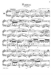 Marie. Nocturne, Op.60: Für Klavier by Brinley Richards