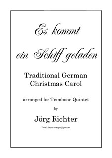 Es kommt ein Schiff geladen: Für Posaunenquintett by folklore