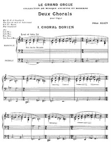 Zwei Choräle für Orgel: Zwei Choräle für Orgel by Jehan Alain