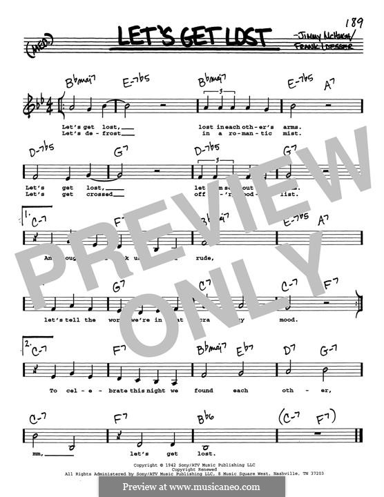 Let's Get Lost (Chet Baker): Low Voice by Jimmy McHugh