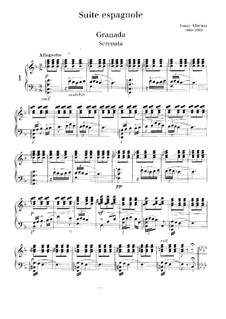 Nr.1 Granada: Für Klavier by Isaac Albéniz