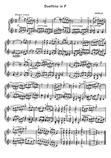 Duettino für zwei Violinen in F-Dur: Duettino für zwei Violinen in F-Dur by Charles Dancla