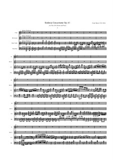 Sinfonia concertante für Flöte, Klarinette und Klavier, Op.41: Teil I by Franz Ignaz Danzi