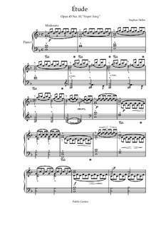 Fünfundzwanzig Etüden, Op.45: Etüde Nr.10 by Stephen Heller