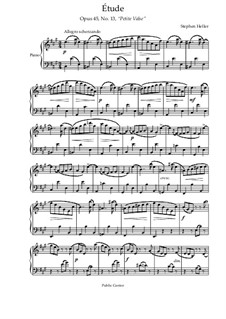 Fünfundzwanzig Etüden, Op.45: Etude No.13 by Stephen Heller