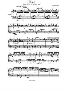 Fünfundzwanzig Etüden, Op.45: Etude No.19 by Stephen Heller