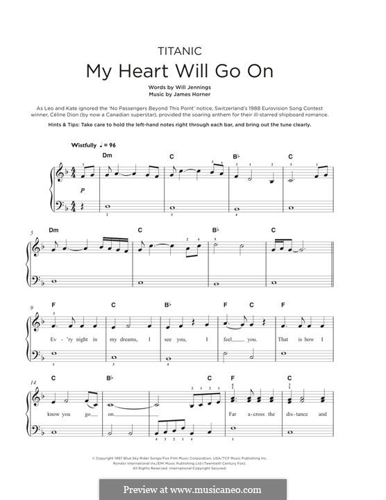 Piano version: Für einen Interpreten by James Horner