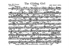 The Gliding Girl. Tango: Cornet in B solo part by John Philip Sousa