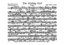 The Gliding Girl. Tango: Cornet in B solo part by John Philip Sousa