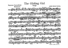 The Gliding Girl. Tango: Soprano saxophone part by John Philip Sousa