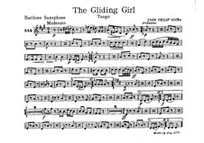 The Gliding Girl. Tango: Baritone saxophone part by John Philip Sousa