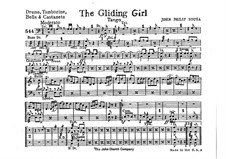 The Gliding Girl. Tango: Schlagzeugstimme by John Philip Sousa