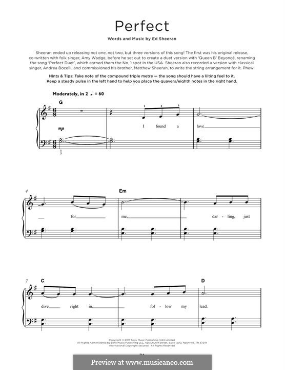 Piano version: Für einen Interpreten by Ed Sheeran