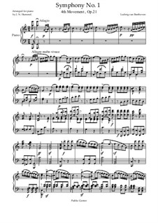 Fragmente: Movement IV, for piano by Ludwig van Beethoven