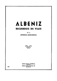 Reiseerinnerungen: Nr.2 Legende by Isaac Albéniz