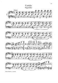 Nr.7 Castilla: Für Klavier by Isaac Albéniz