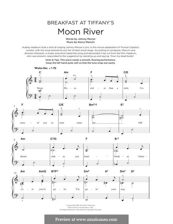 Piano version: Für einen Interpreten by Henry Mancini